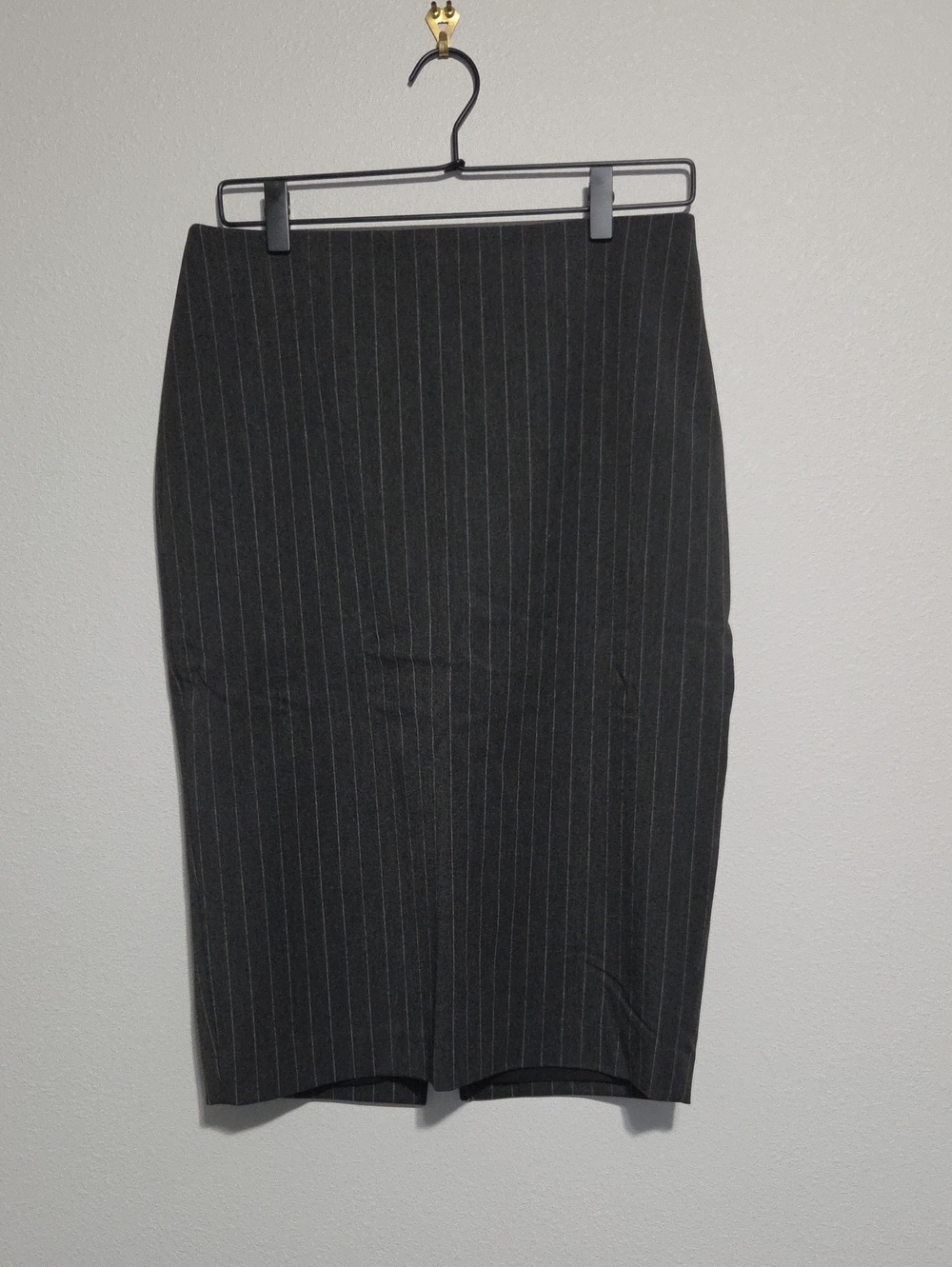 Express Black Pinstripe Pencil Skirt